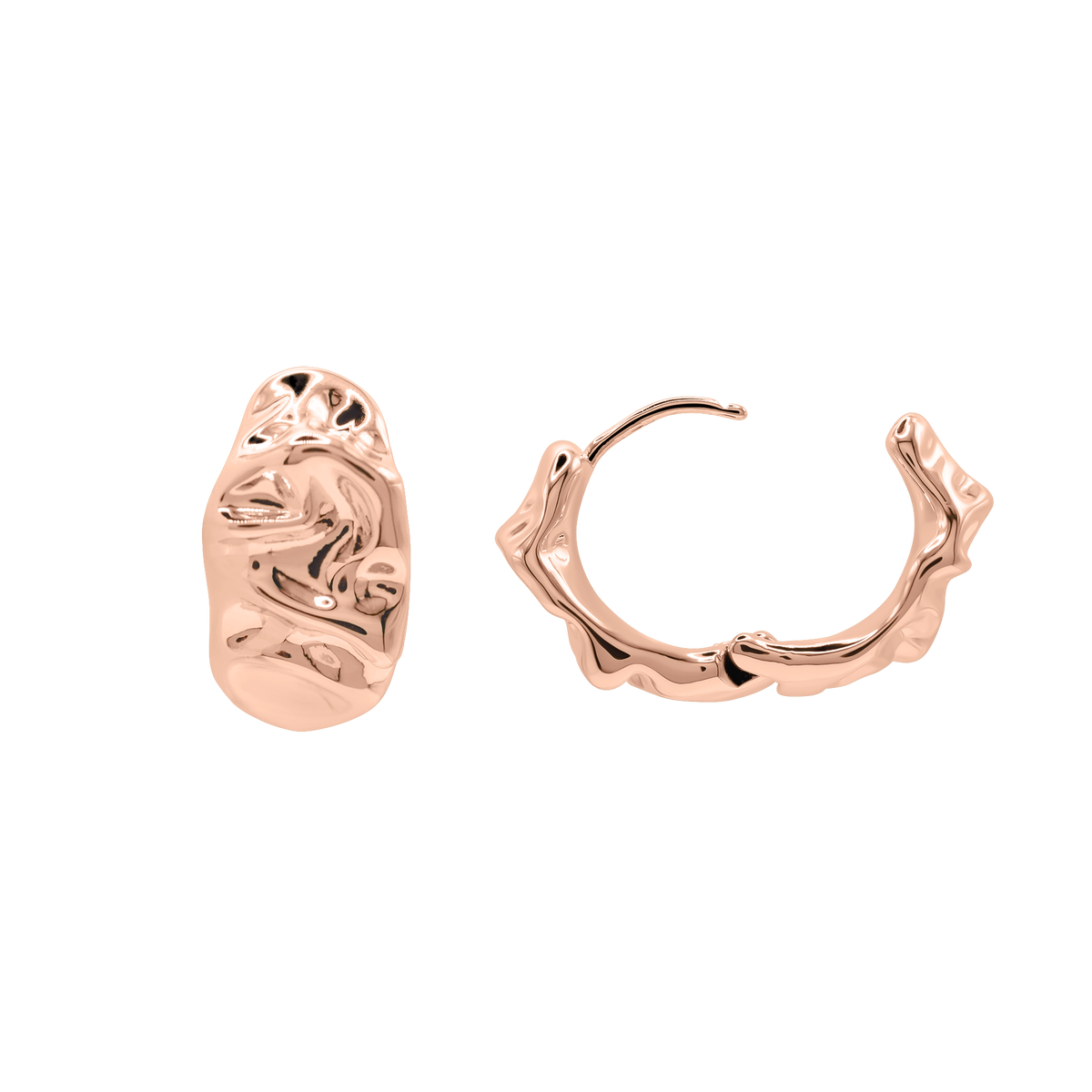 Damen Ohrringe Celeste in Rosé gestylt zum Outfit