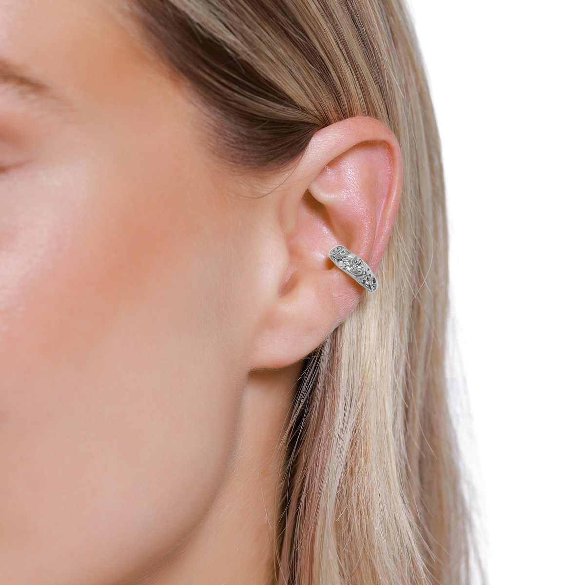 Ohrringe Damen Edelstahl Celeste in Silber - Detailansicht