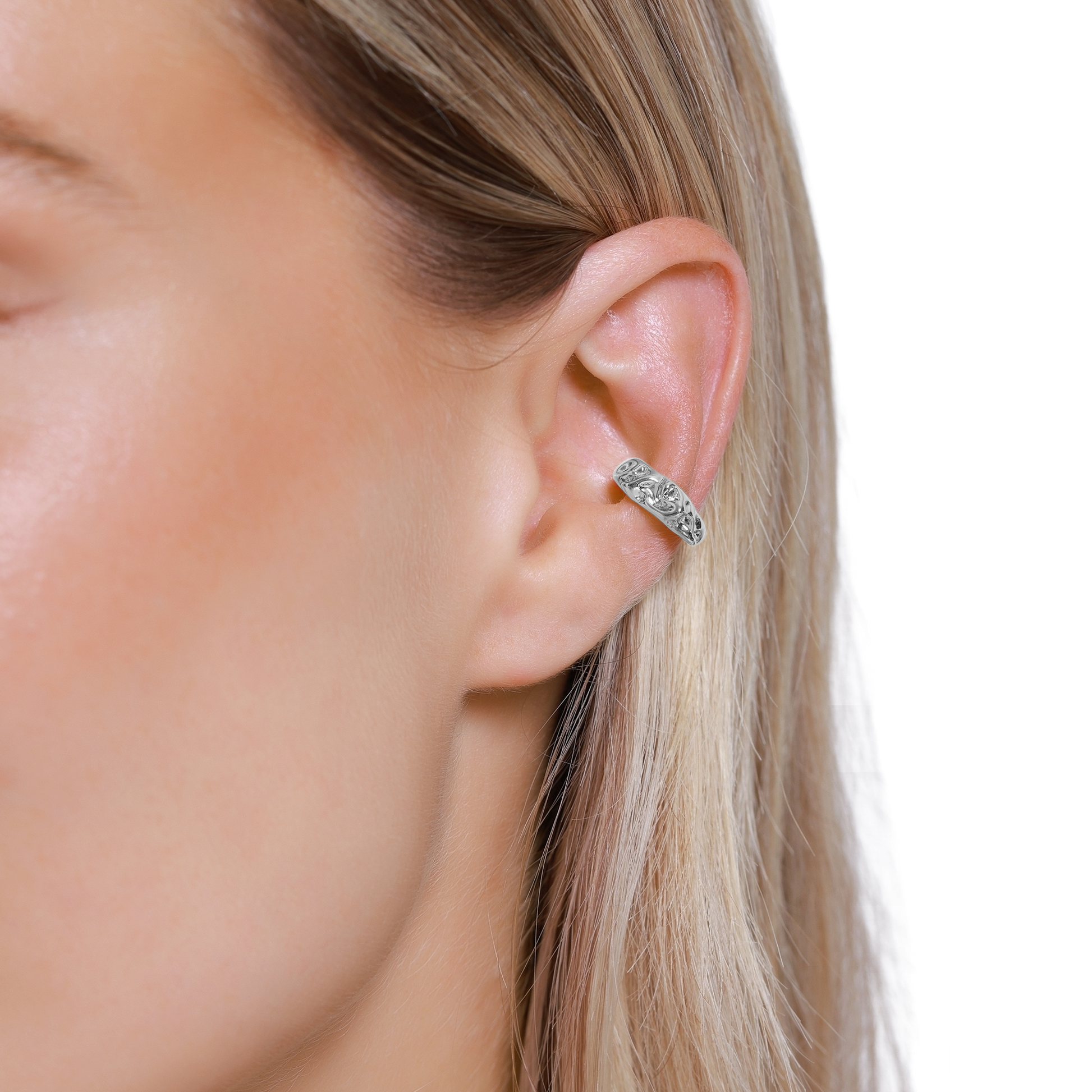 Ohrringe Damen Edelstahl Celeste in Silber - Detailansicht