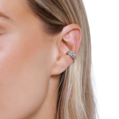 Ohrringe Damen Edelstahl Celeste in Silber - Detailansicht