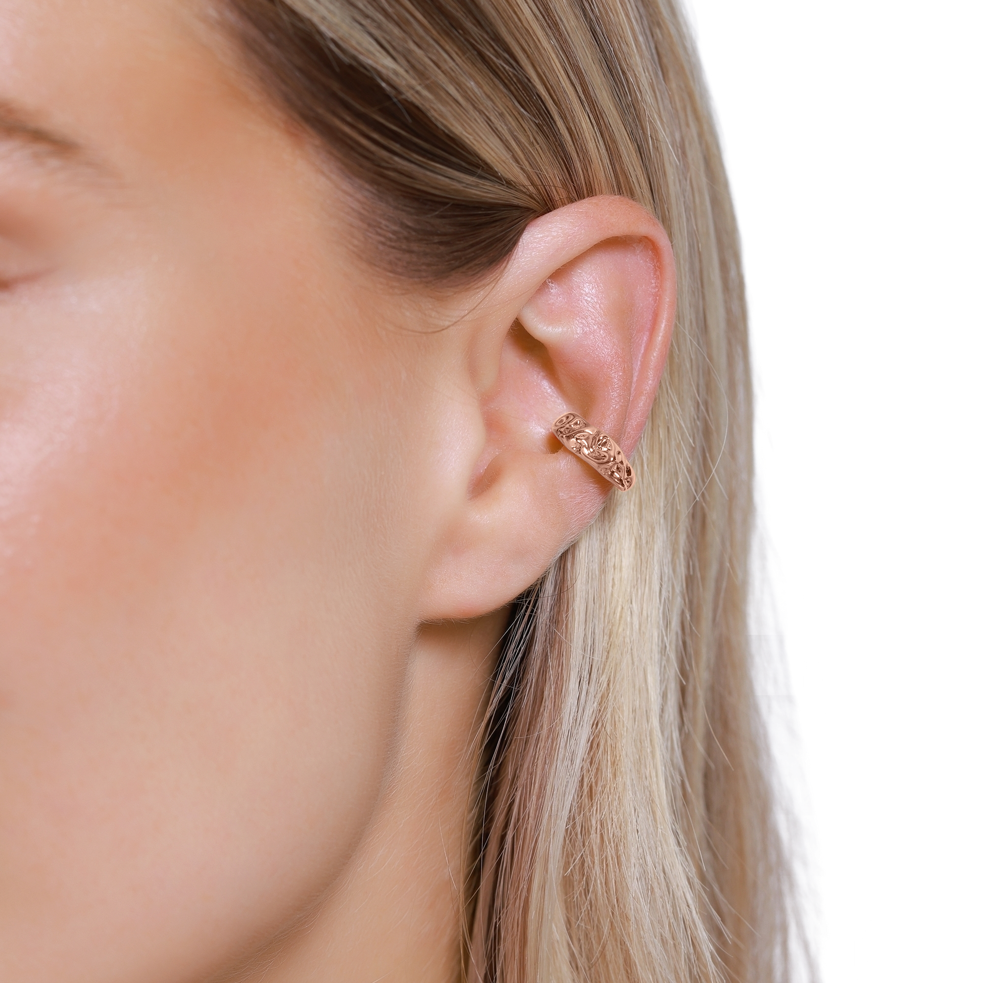 Ohrringe Damen Edelstahl Celeste in Rosé - Detailansicht