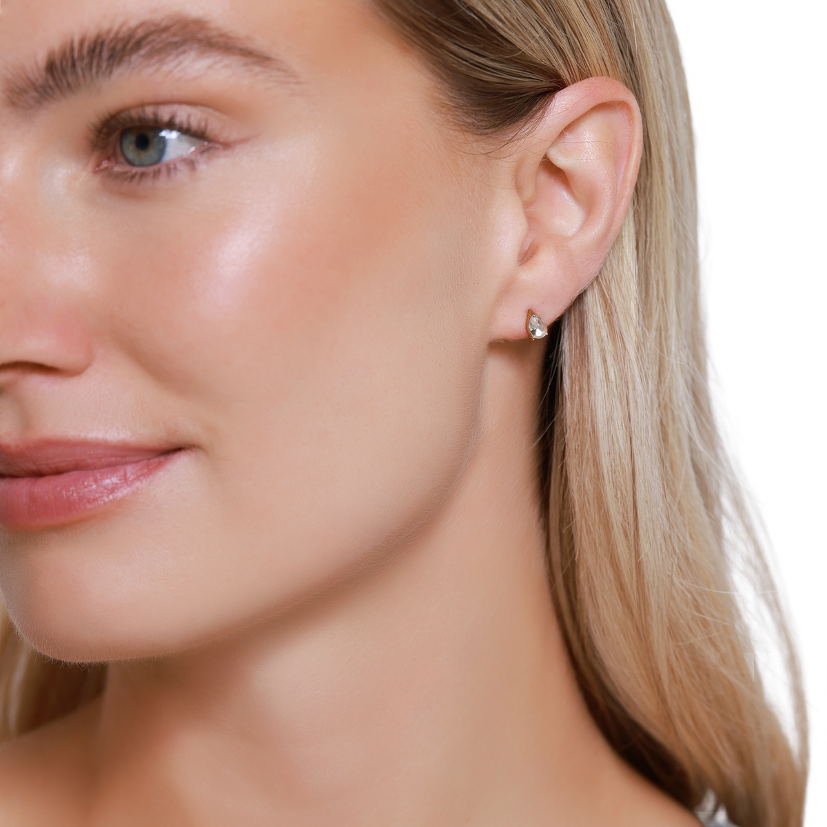 Ohrringe Damen Edelstahl Malys Gold - Detailansicht des Steins