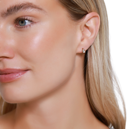 Ohrringe Damen Edelstahl Malys Gold - Detailansicht des Steins
