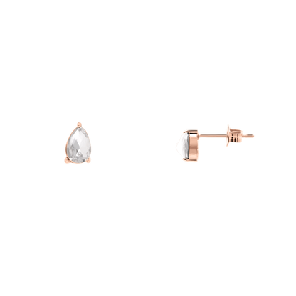 Ohrringe Damen Edelstahl Malys Rosé - Detail des Verschlusses