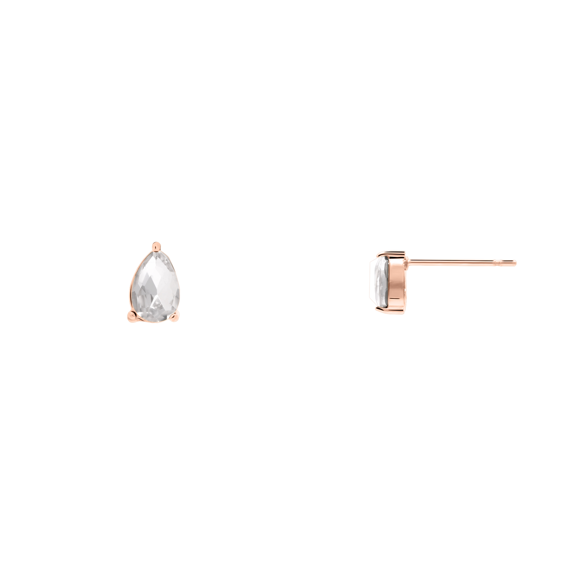 Ohrringe Damen Edelstahl Malys Rosé gestylt zum Outfit