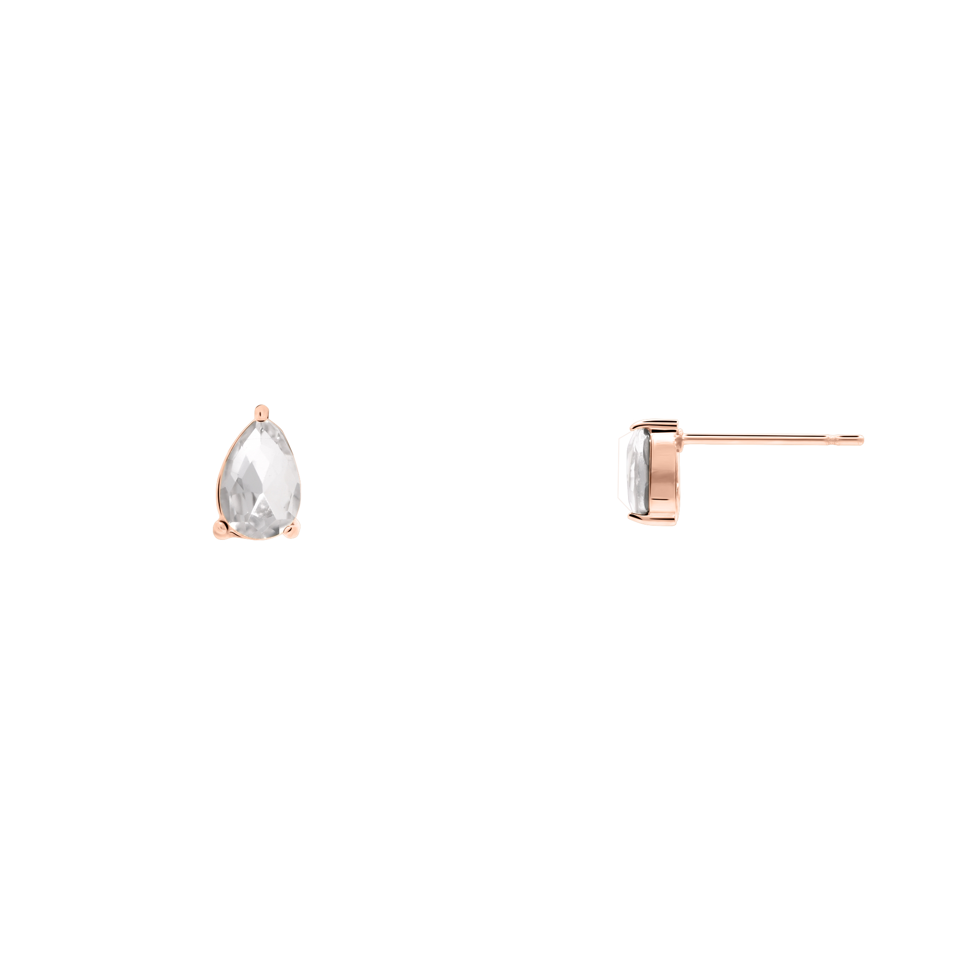 Ohrringe Damen Edelstahl Malys Rosé gestylt zum Outfit