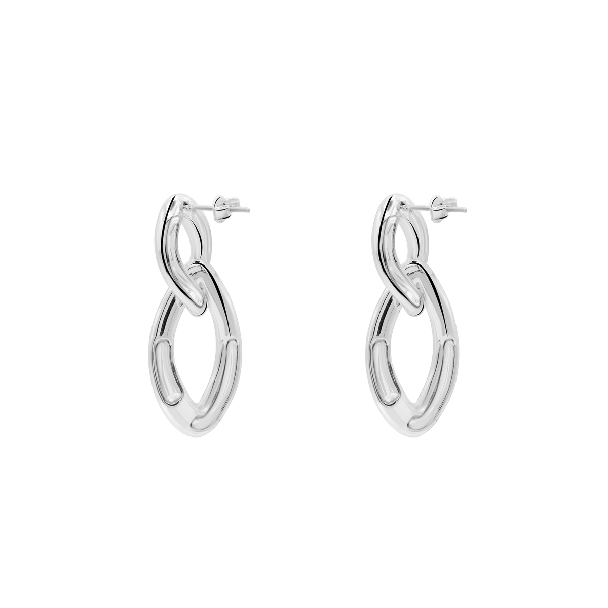 Ohrringe Damen Edelstahl Aitana in Silber in der Heideman Geschenkbox