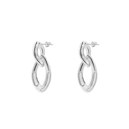 Ohrringe Damen Edelstahl Aitana in Silber in der Heideman Geschenkbox