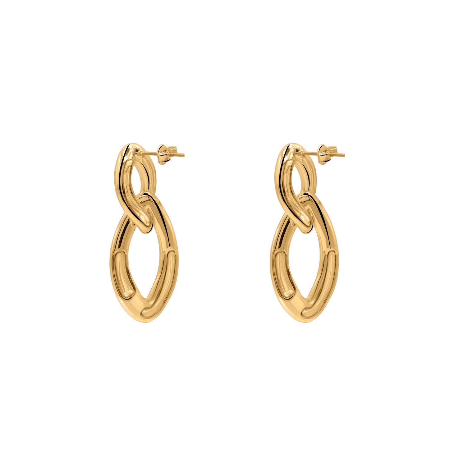 Ohrringe Damen Edelstahl Aitana in Gold in der Heideman Geschenkbox