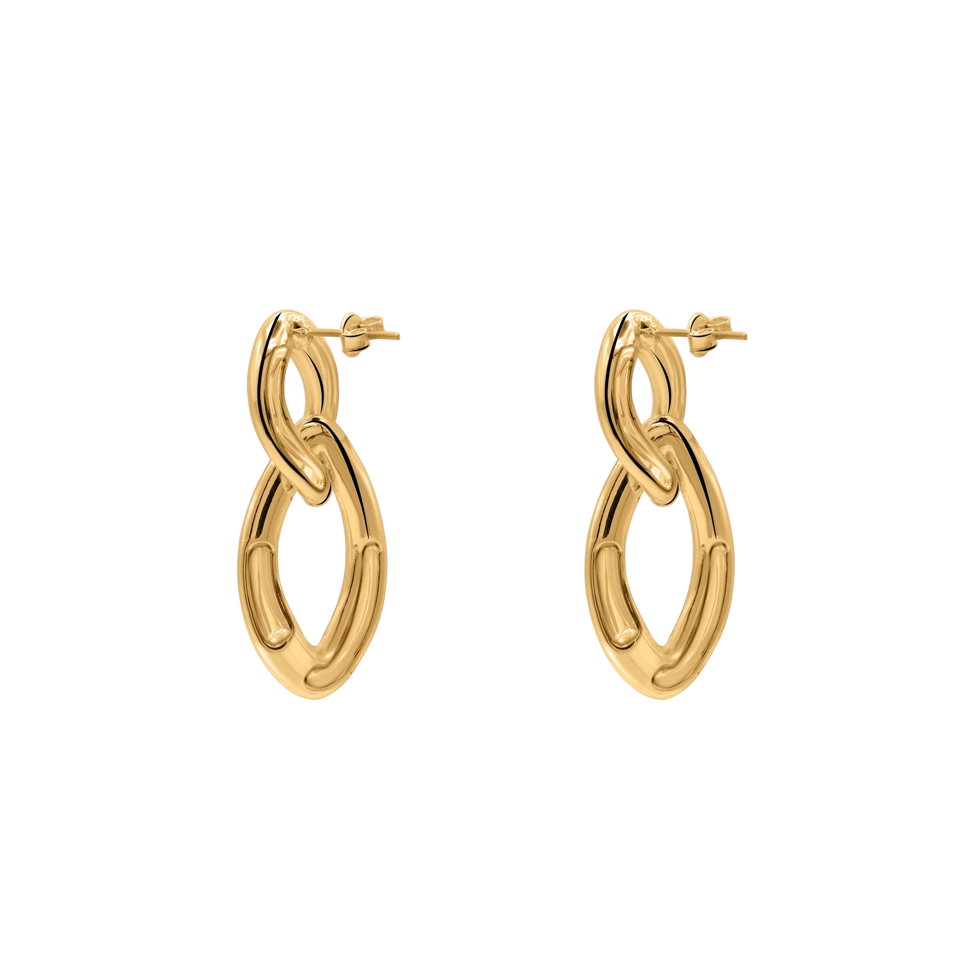Ohrringe Damen Edelstahl Aitana in Gold in der Heideman Geschenkbox