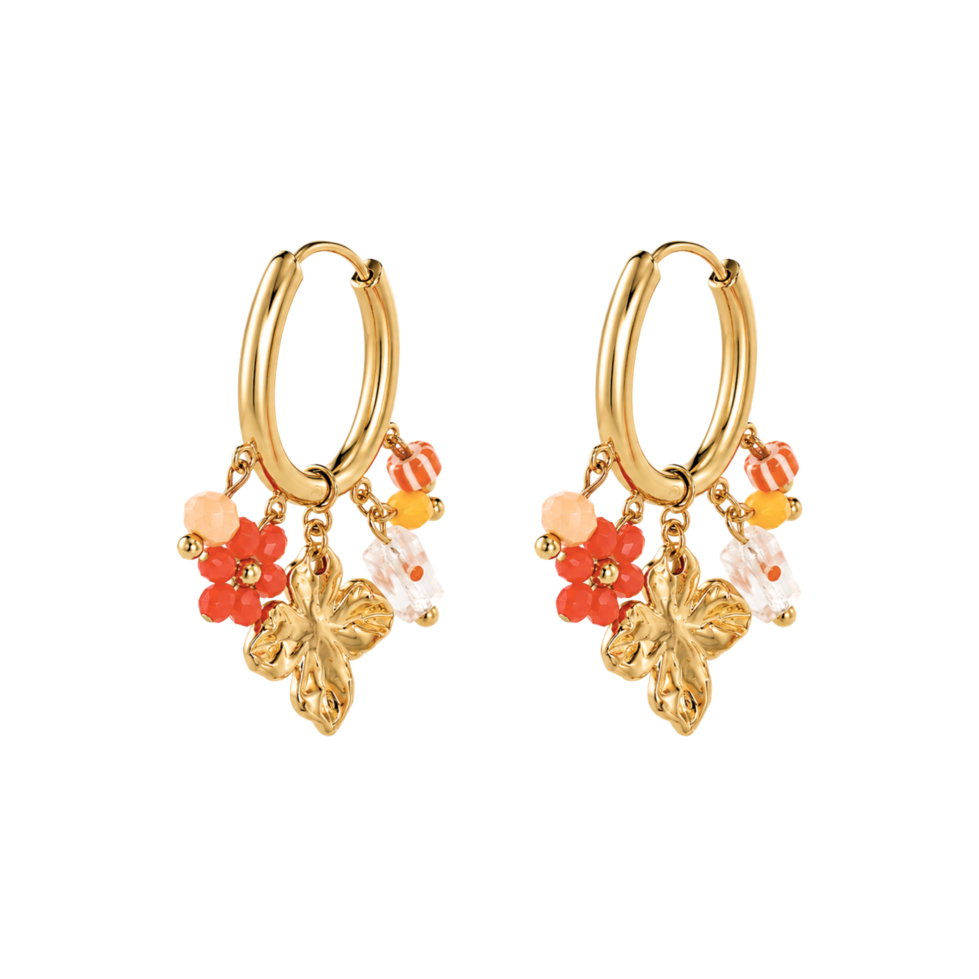 Ohrringe Damen Gold Nayra goldfarben - Geschenkbox