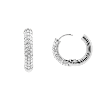 Damen Ohrringe Dahlia in Silber gestylt zum Outfit