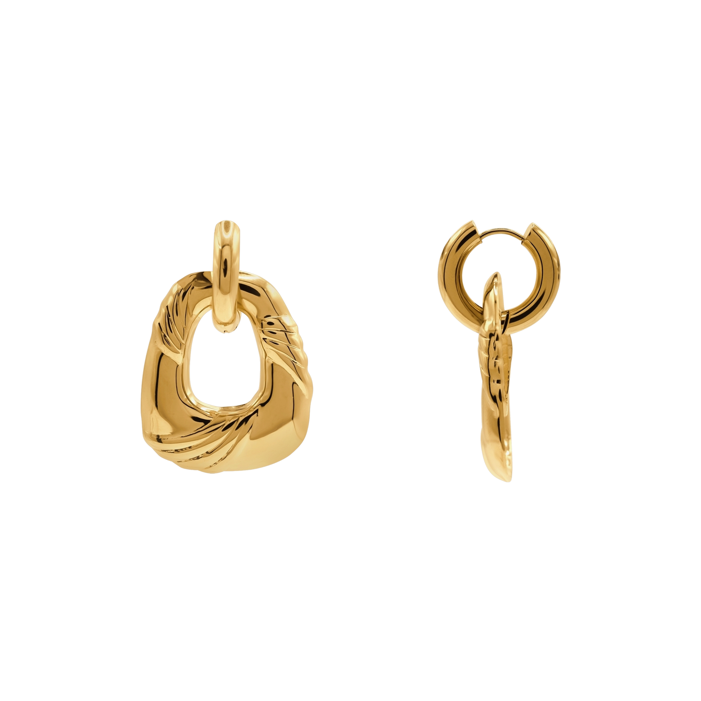Ohrringe Damen Edelstahl Azaria in Gold von Heideman