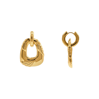 Ohrringe Damen Edelstahl Azaria in Gold von Heideman