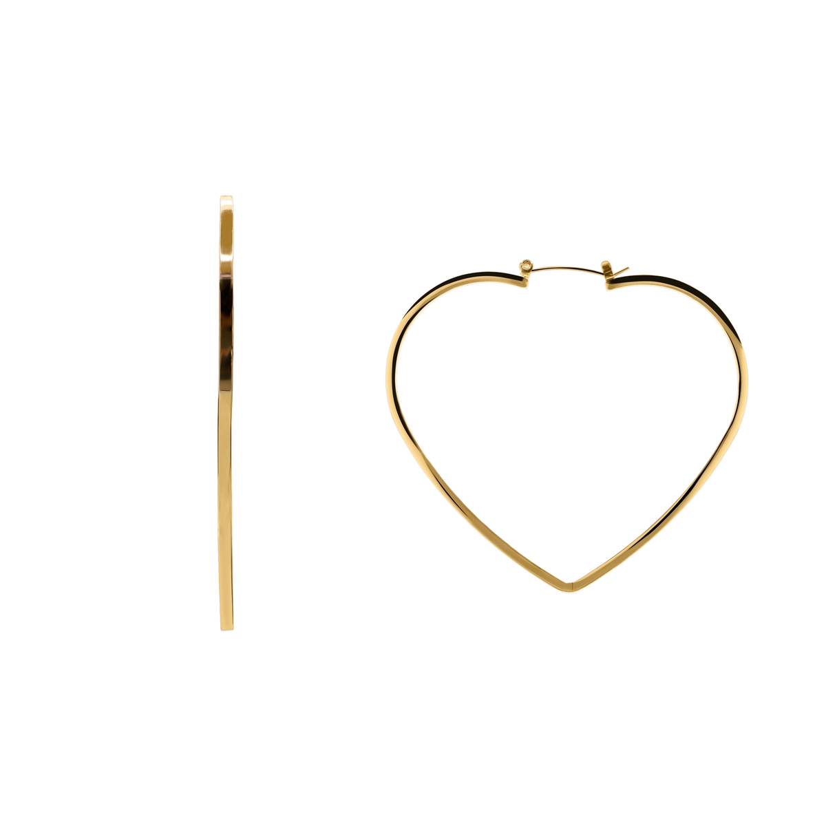Ohrringe Damen Edelstahl Nerissa in Gold als Hänger - Produktbild