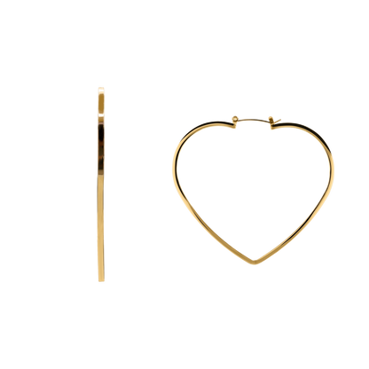 Ohrringe Damen Edelstahl Nerissa in Gold als Hänger - Produktbild