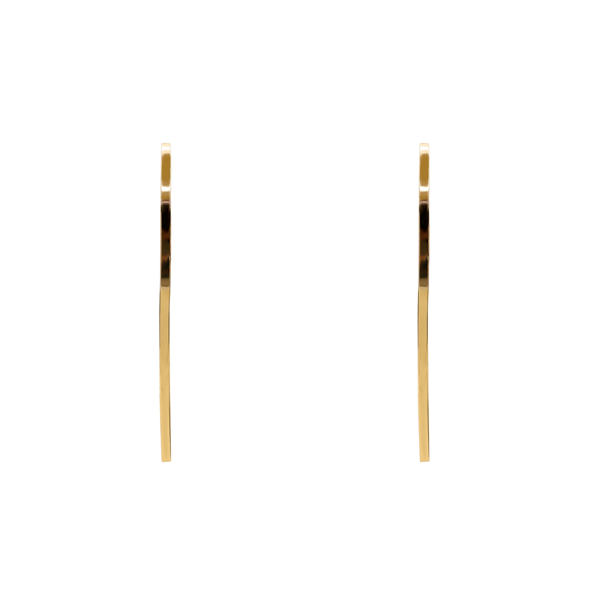 Ohrringe Damen Edelstahl Nerissa Gold - Klappverschluss im Detail