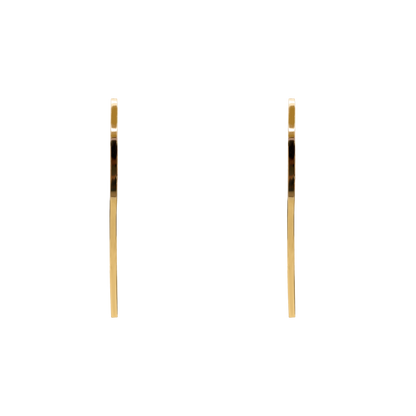 Ohrringe Damen Edelstahl Nerissa Gold - Klappverschluss im Detail
