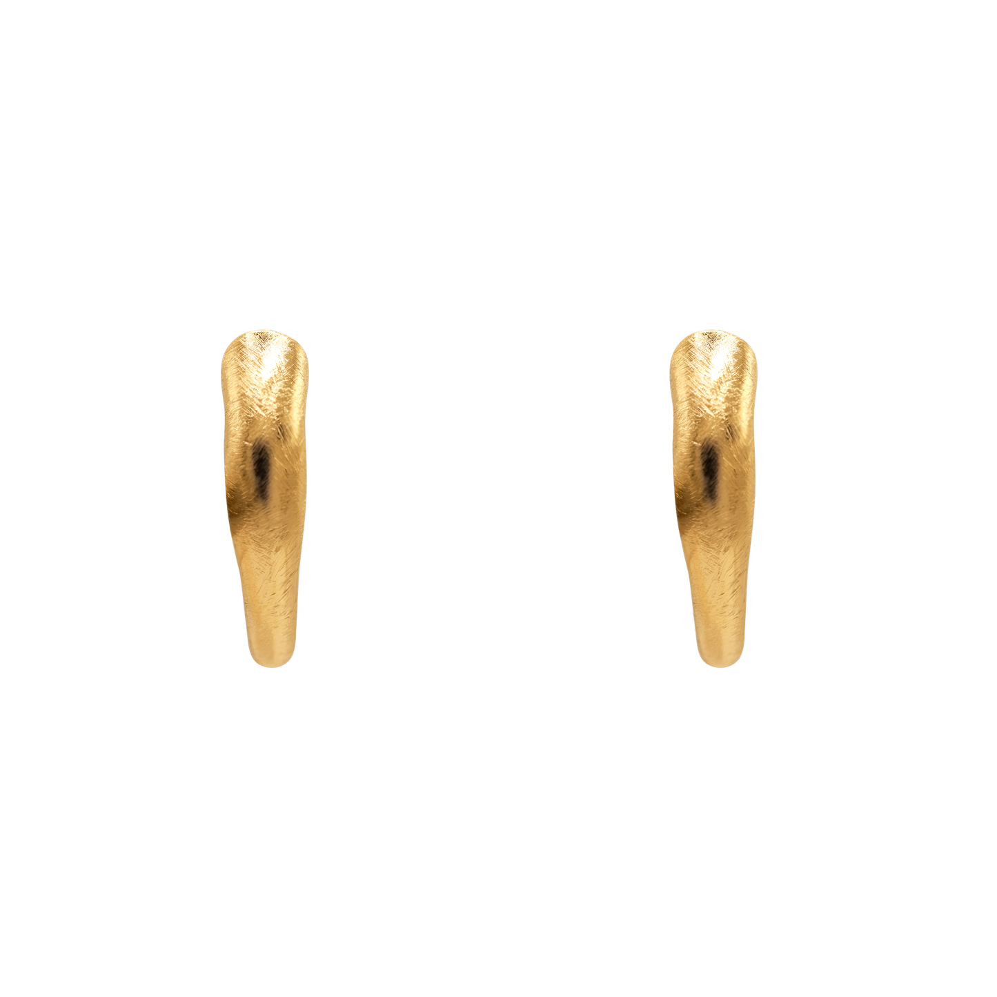 Ohrringe Damen Edelstahl Ismera in Gold als Creolen - Klappverschluss im Detail