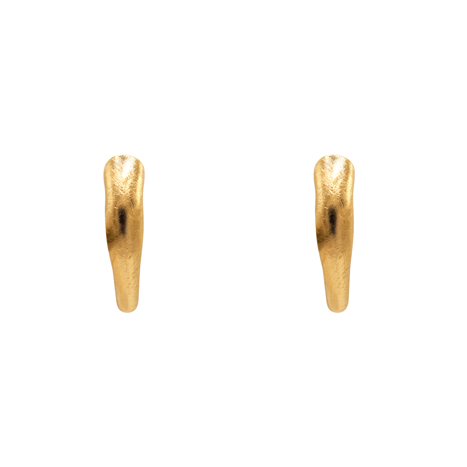 Ohrringe Damen Edelstahl Ismera in Gold als Creolen - Klappverschluss im Detail