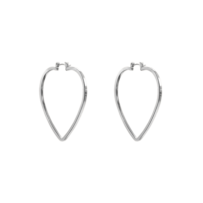 Ohrringe Damen Edelstahl Zephyra in Silber in der Heideman Geschenkbox