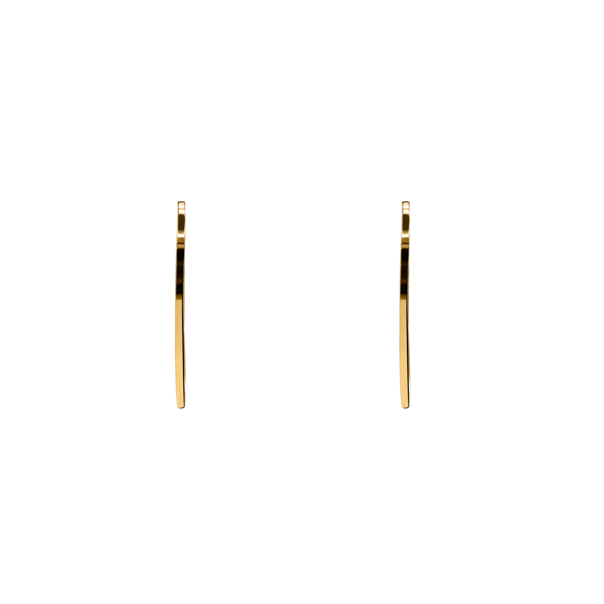 Ohrringe Damen Edelstahl Zephyra in Gold, Klappverschluss im Detail