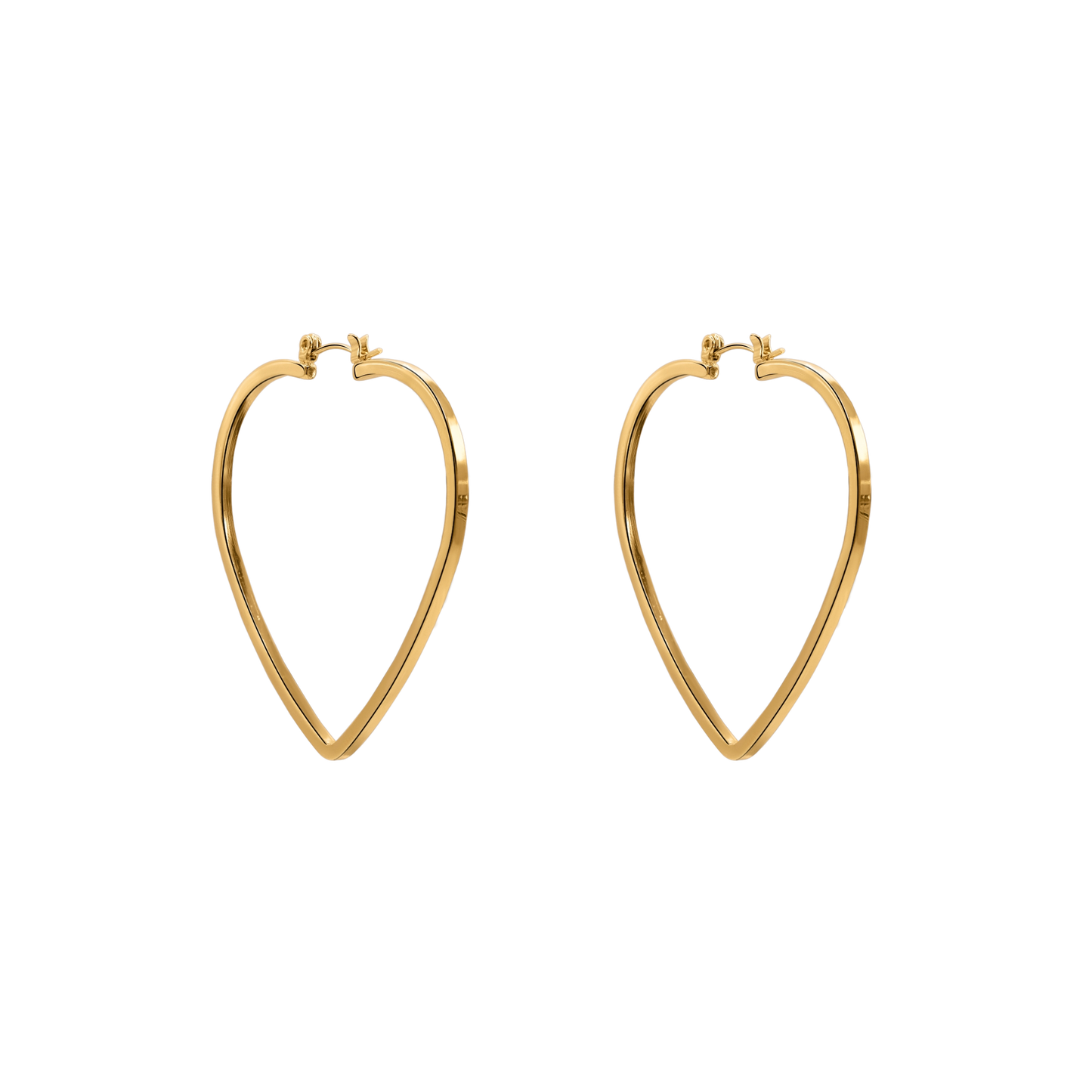 Ohrringe Damen Edelstahl Zephyra in Gold in der Heideman Geschenkbox