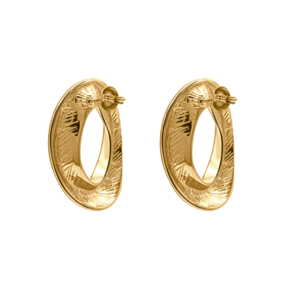 Ohrringe Damen Edelstahl Lunara in Gold - in der Geschenkbox