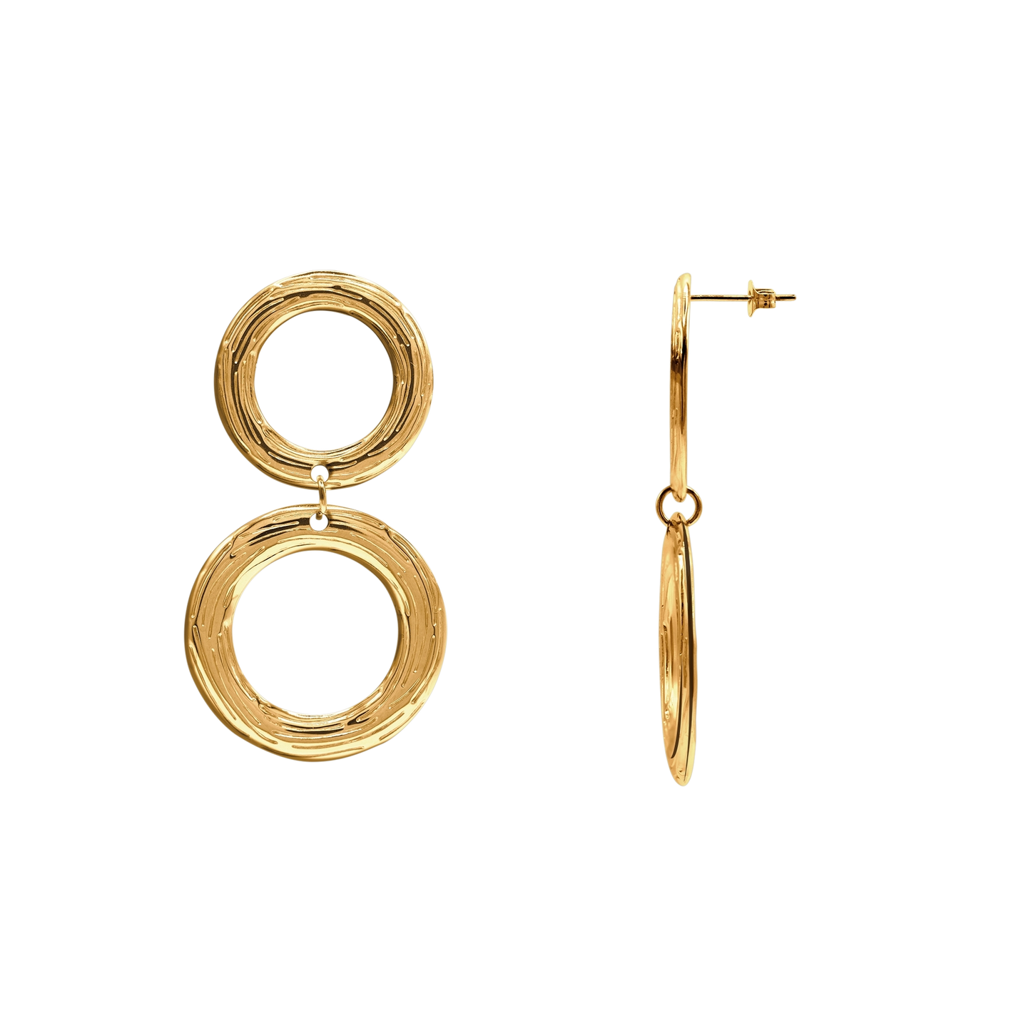 Ohrringe Damen Edelstahl Inessa in Gold - Produktbild