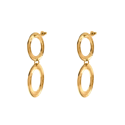 Ohrringe Damen Edelstahl Inessa in Gold in der Geschenkbox