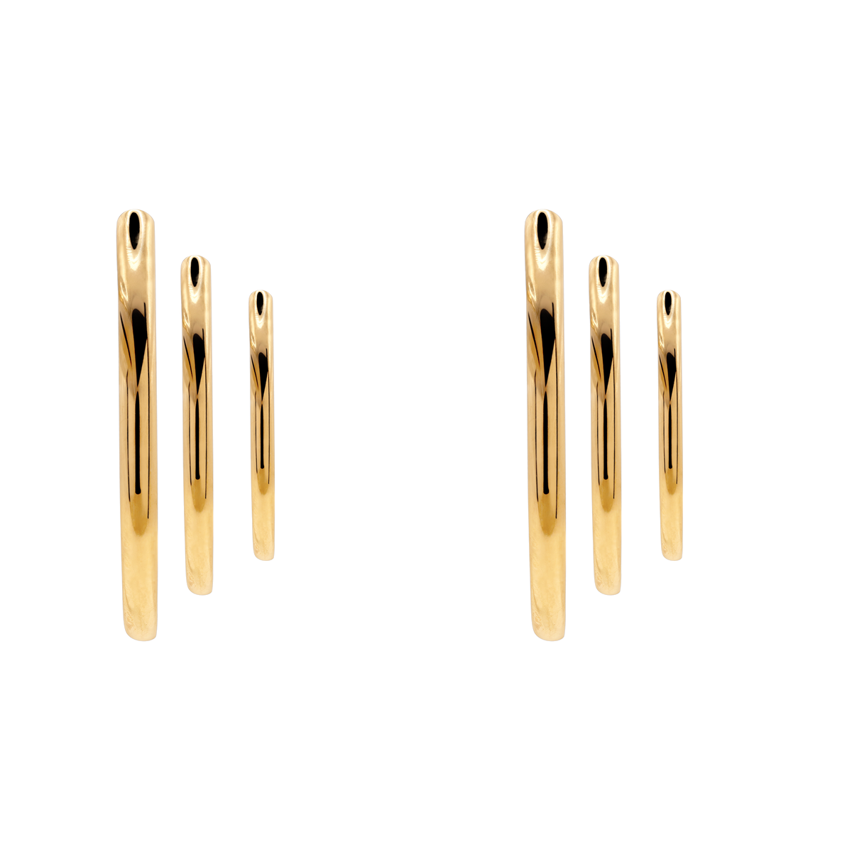 Ohrringe Damen Gold Vivienne - Klappverschluss im Detail