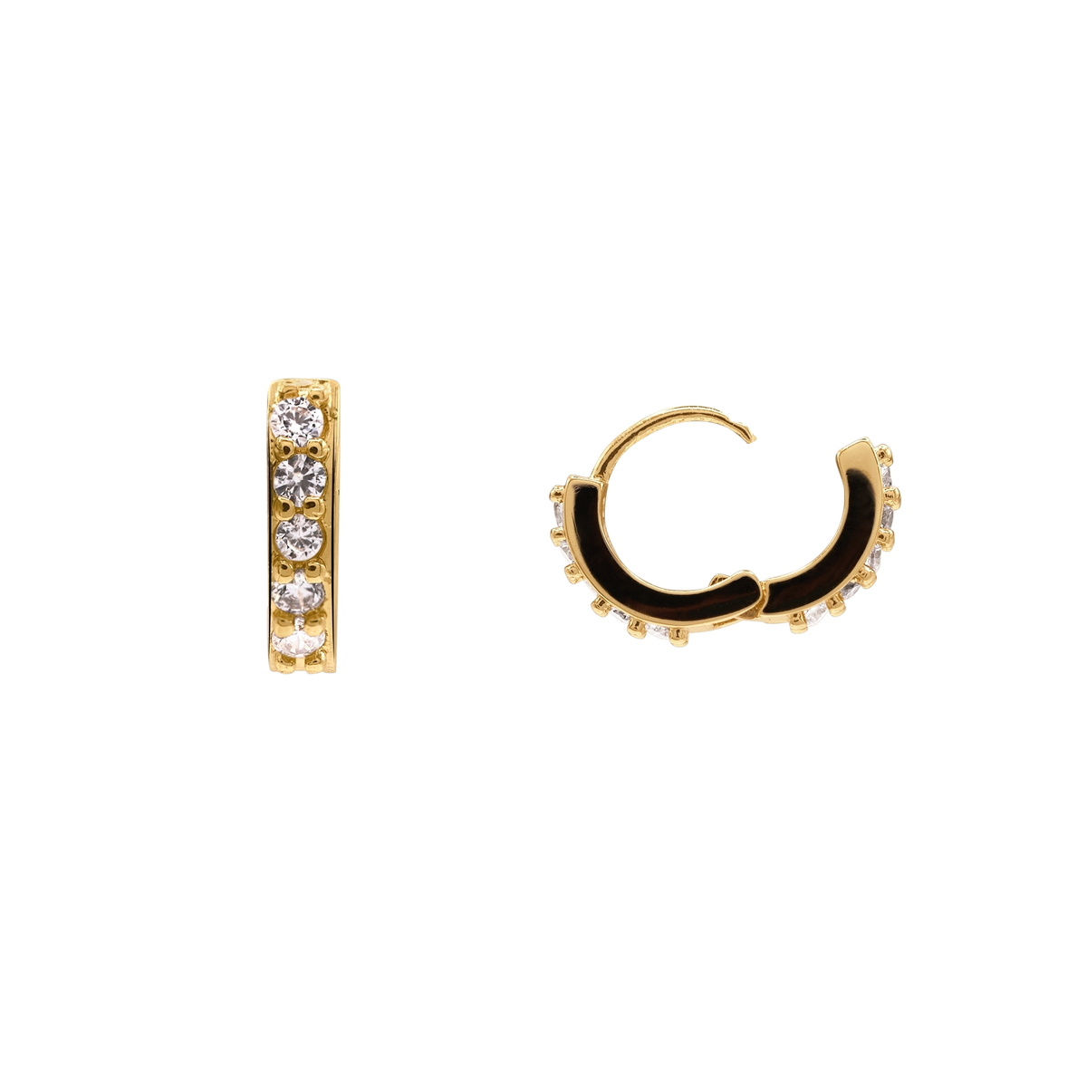 Damen Ohrringe Celestine Gold stilvoll kombiniert