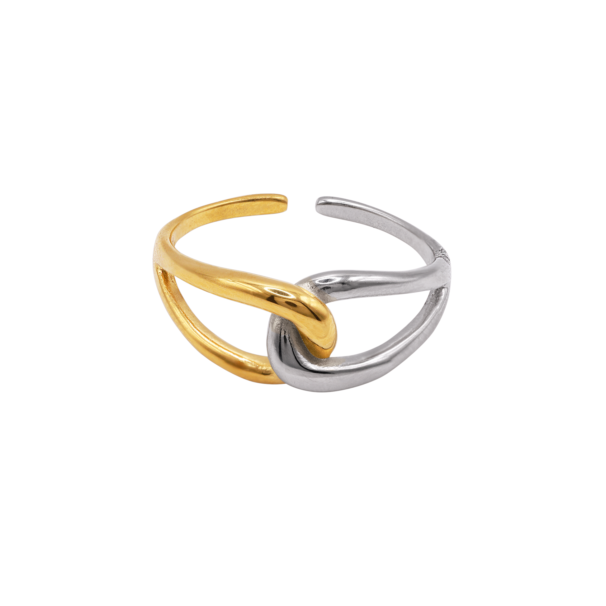 Ring Damen Bicolor Wren in Bicolor – Produktansicht des schmalen Rings