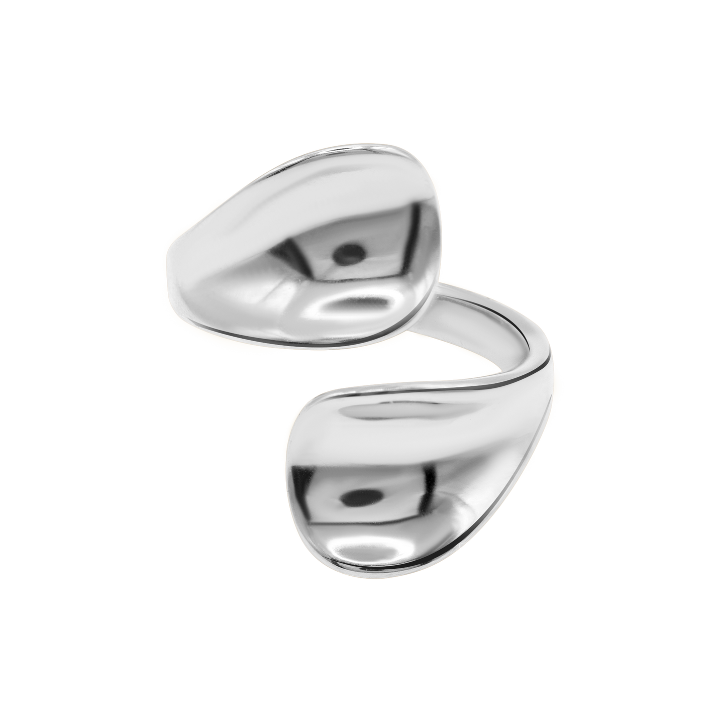 Ring Damen Edelstahl Nelea Silber Produktansicht