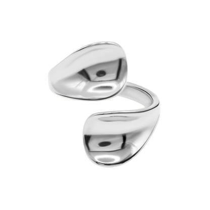 Ring Damen Edelstahl Nelea Silber Produktansicht