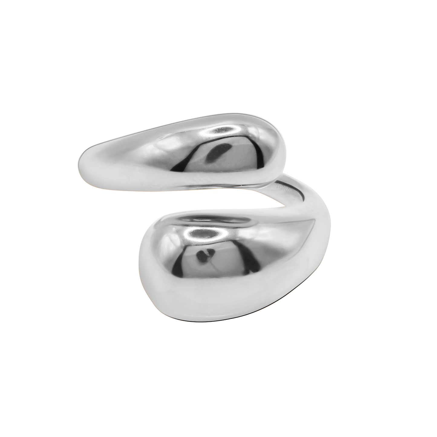 Ring Damen Edelstahl Elani Silber Produktansicht