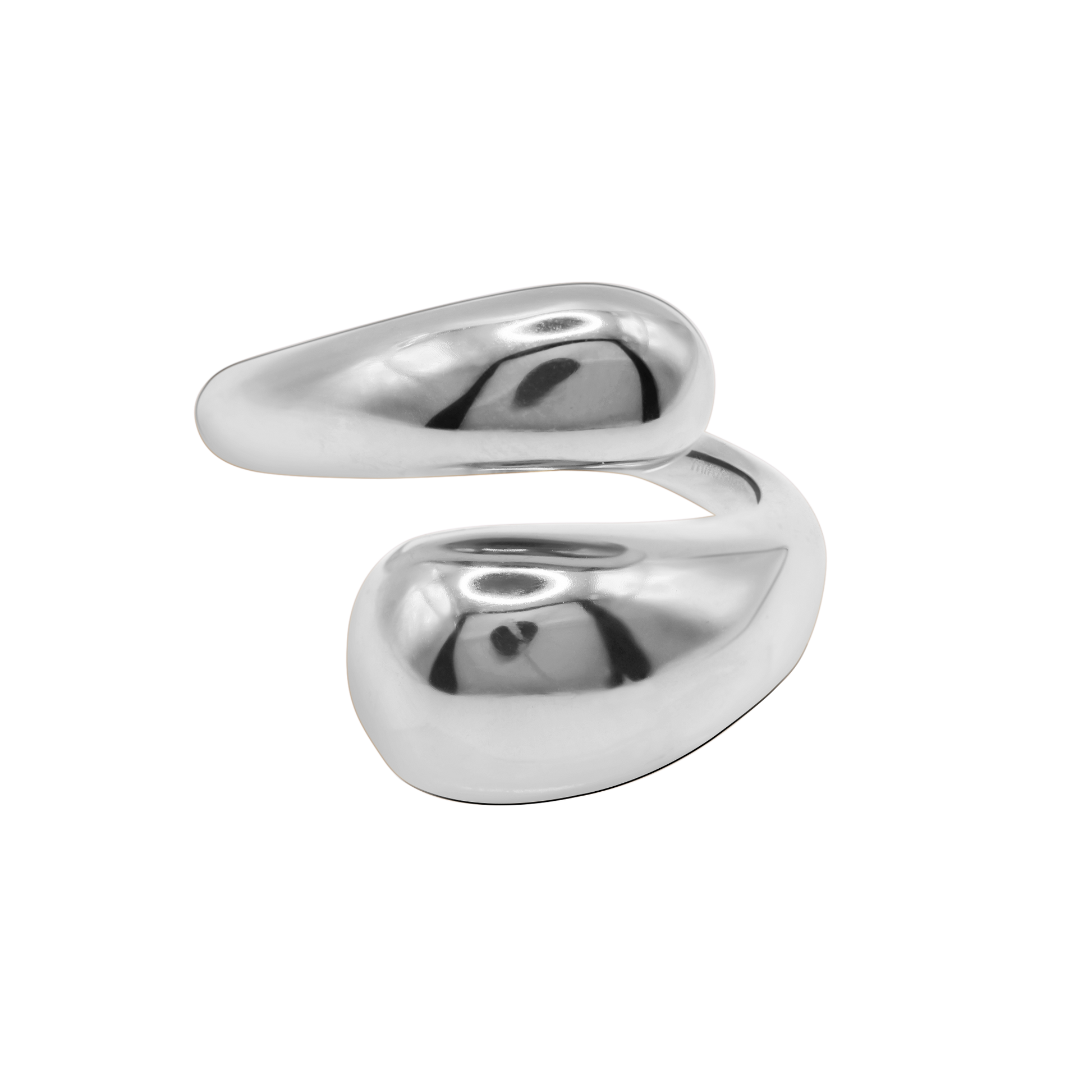 Ring Damen Edelstahl Elani Silber Produktansicht