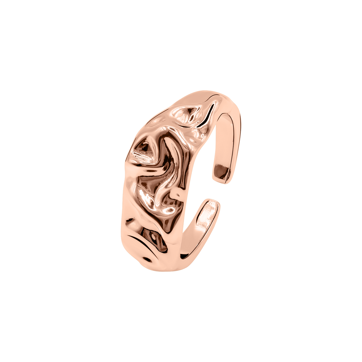 Ring Damen Edelstahl Celeste Rosé - Detail der offenen Form