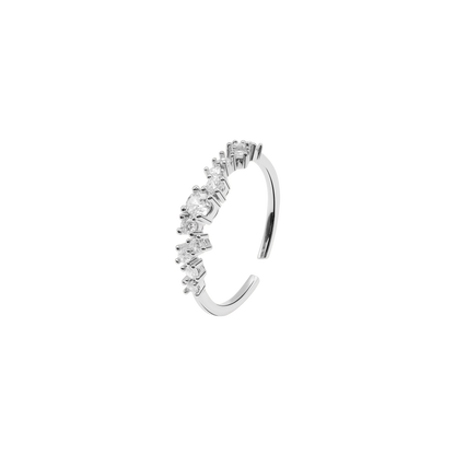 Ring Damen Edelstahl Ottavia in Silber - offene Form im Detail