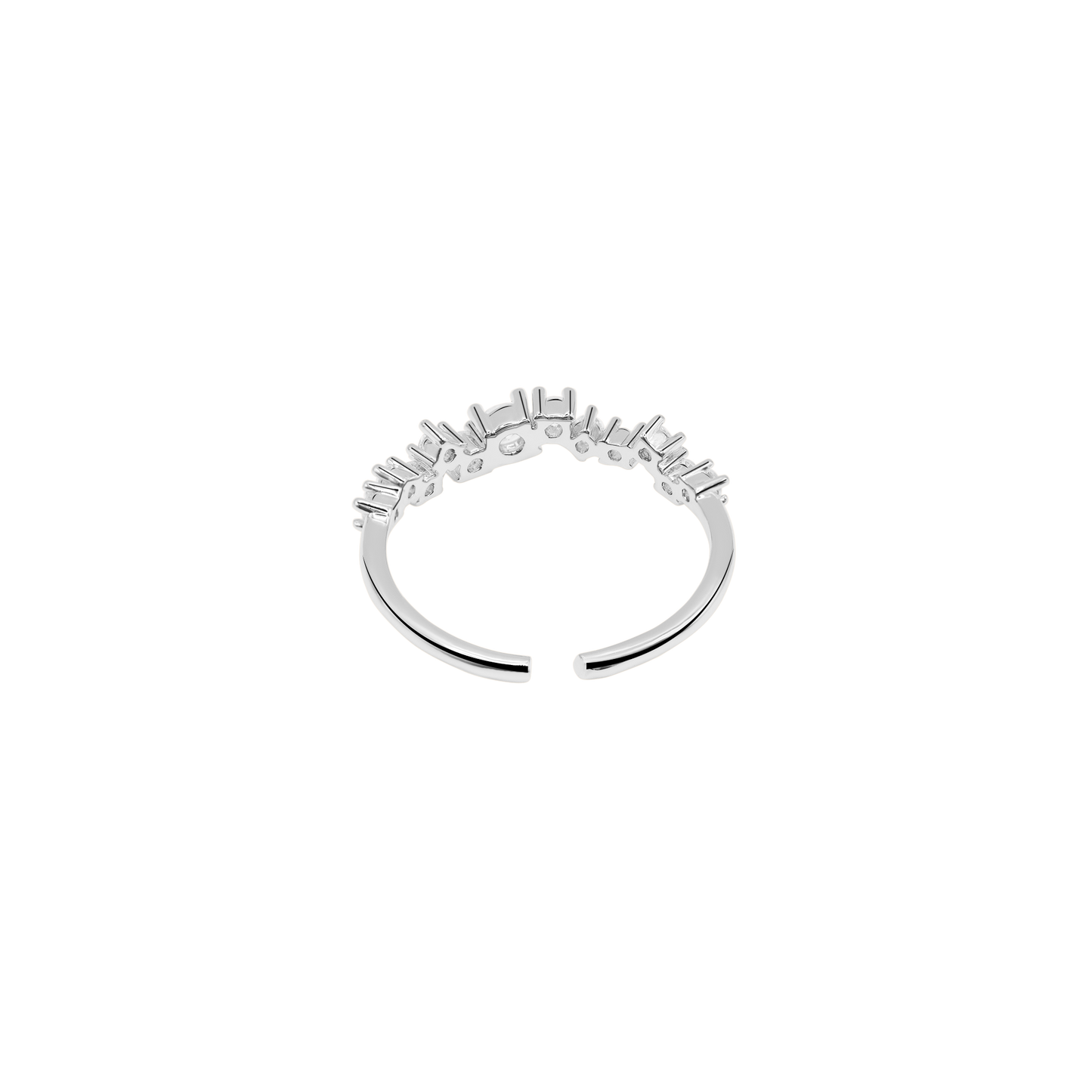 Damen Ring Ottavia in Silber gestylt zum Outfit