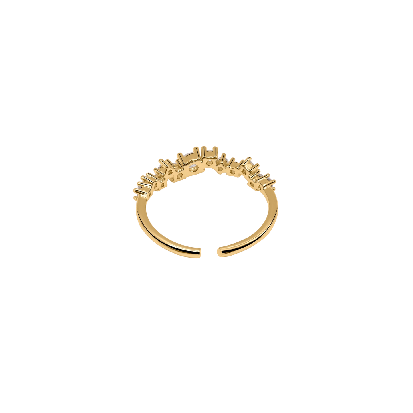 Damen Ring Ottavia in Gold gestylt zum Outfit