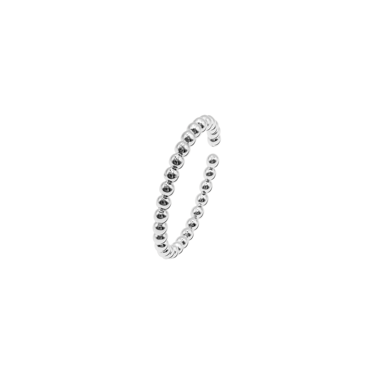 Ring Damen Edelstahl Isotta in Silber - Detailansicht der Ringschiene