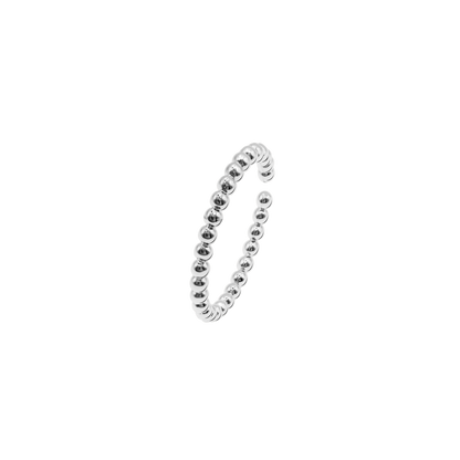 Ring Damen Edelstahl Isotta in Silber - Detailansicht der Ringschiene