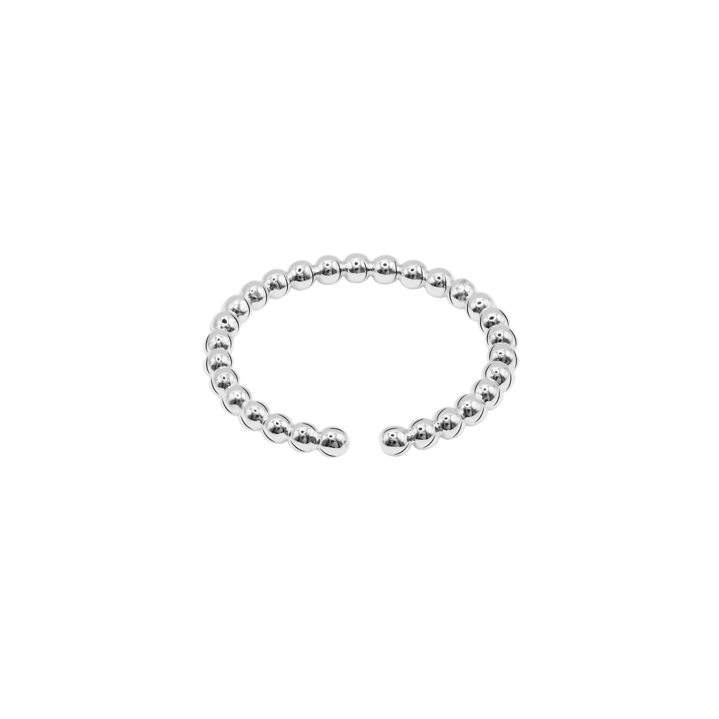 Ring Damen Edelstahl Isotta in Silber gestylt mit weiterem Schmuck