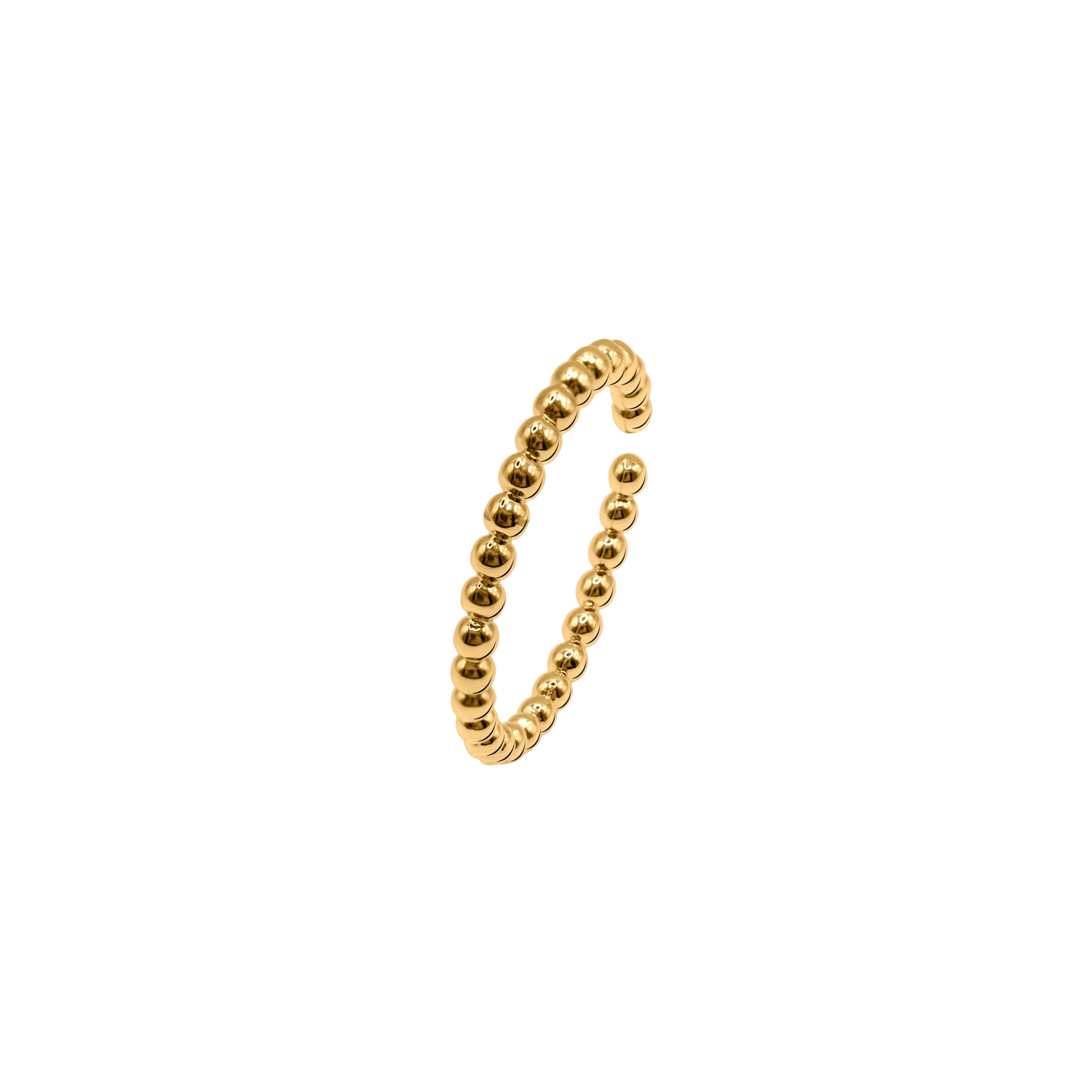 Ring Damen Edelstahl Isotta in Gold - Detailansicht der Ringschiene
