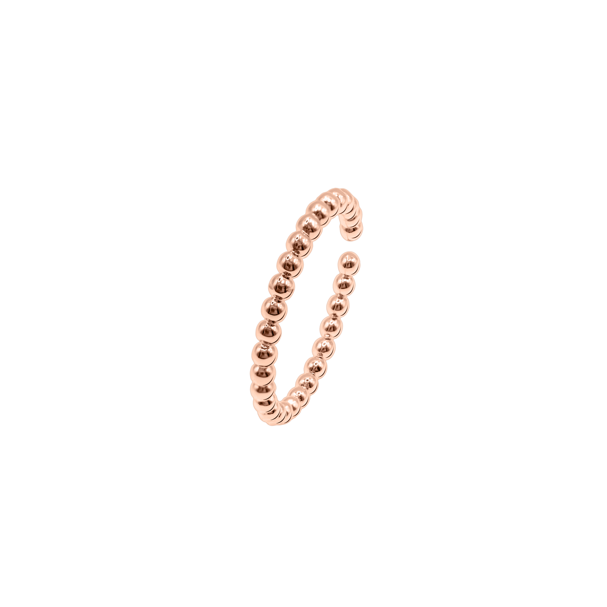 Ring Damen Edelstahl Isotta in Rosé - Detailansicht der Ringschiene