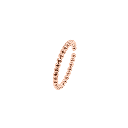 Ring Damen Edelstahl Isotta in Rosé - Detailansicht der Ringschiene