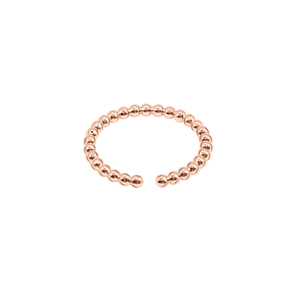Ring Damen Edelstahl Isotta in Rosé gestylt mit weiterem Schmuck