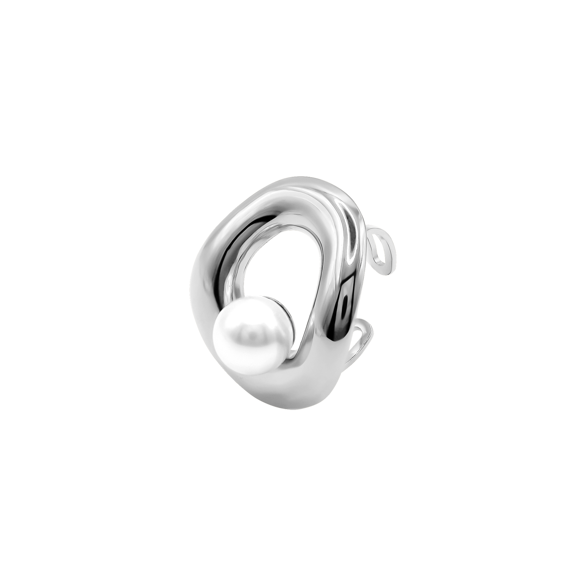 Ring Damen Edelstahl Aveline Silber - Detail der Ringschiene