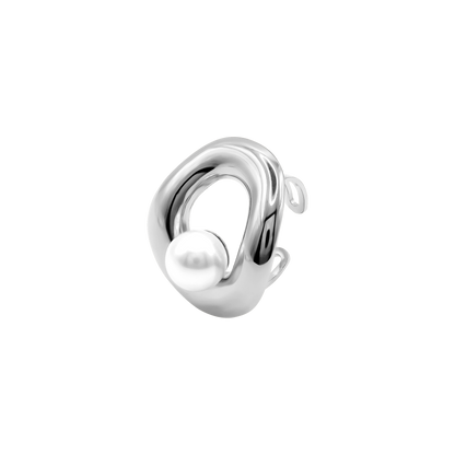 Ring Damen Edelstahl Aveline Silber - Detail der Ringschiene
